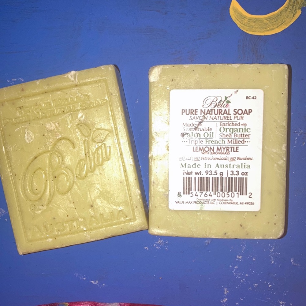 BELA ORGANIC LEMON MYRTLE SOAP NWT!